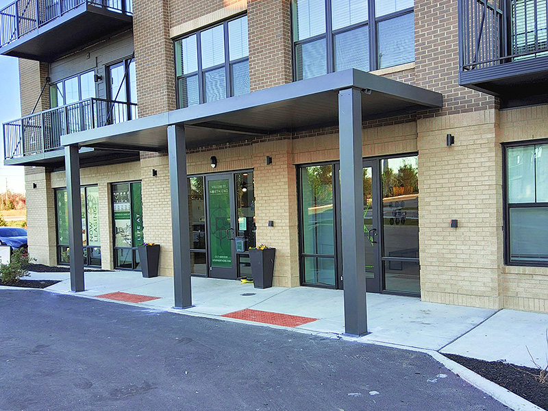 architectural metal canopy